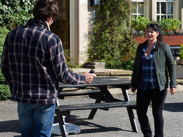 Moira and Mackenzie on Emmerdale on October 29, 2020