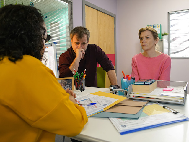 Leanne and Steve on Coronation Street on May 27, 2020