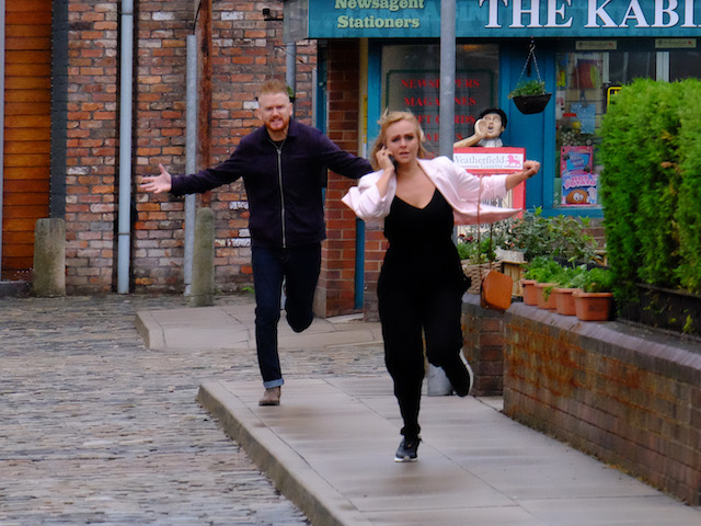 Gary and Sarah on Coronation Street on July 29, 2020
