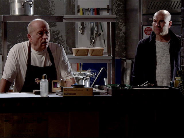 Geoff and Tim on Coronation Street on July 31, 2020