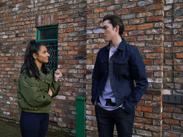Corey, Asha, Summer and Nina on Coronation Street on June 5, 2020