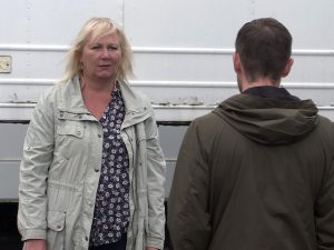 Eileen and Todd on Coronation Street on October 9, 2020