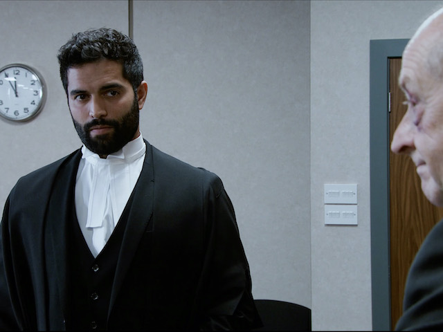 Geoff, Imran and Yasmeen on Coronation Street on December 2, 2020
