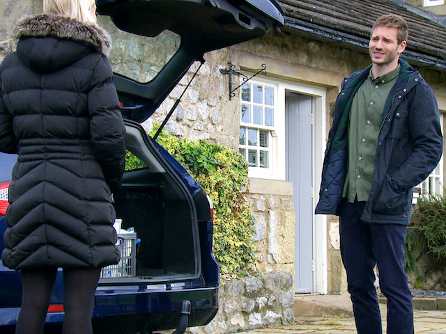 Belle and Jamie on Emmerdale on October 15, 2020