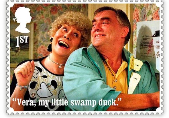 Vera and Jack on a Royal Mail Coronation Street stamp
