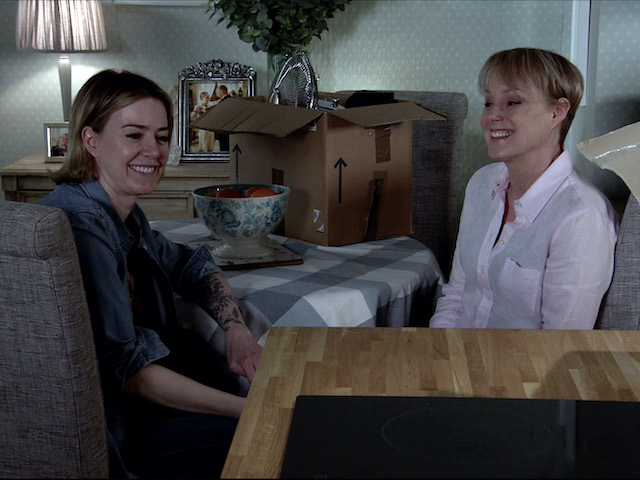 Sally and Abi on Coronation Street on July 20, 2020