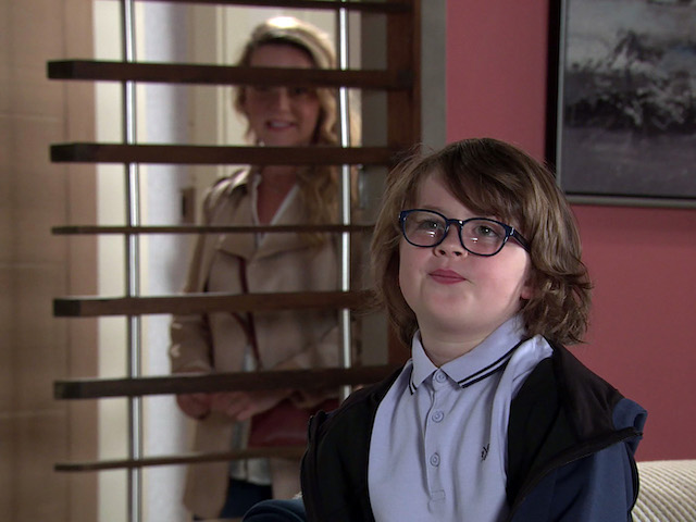Sam and Natasha on Coronation Street on October 2, 2020