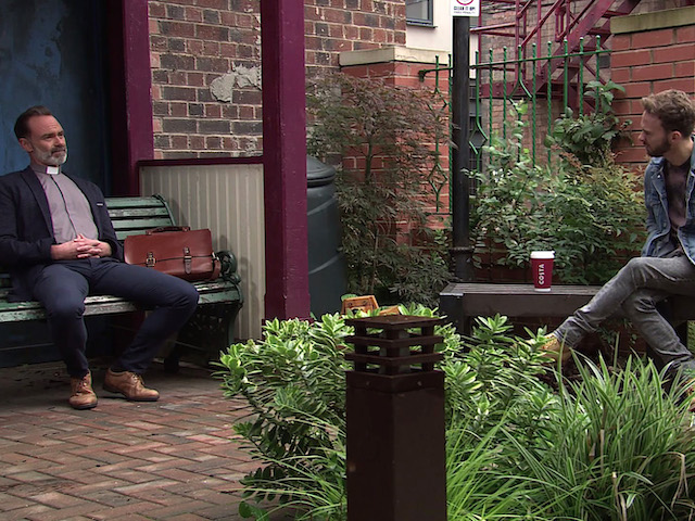 Billy and David on Coronation Street on October 5, 2020