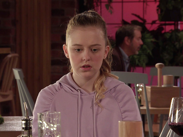 Harriet Bibby as Summer Spellman on Coronation Street