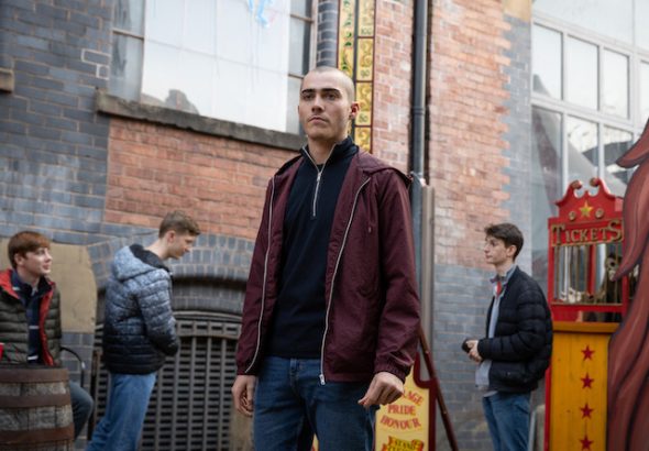 Maximus Evans as Corey Brent on Coronation Street
