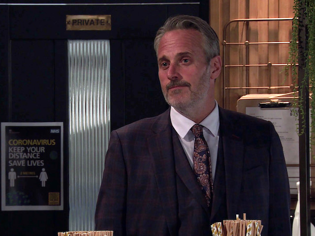 Ray on Coronation Street on October 19, 2020