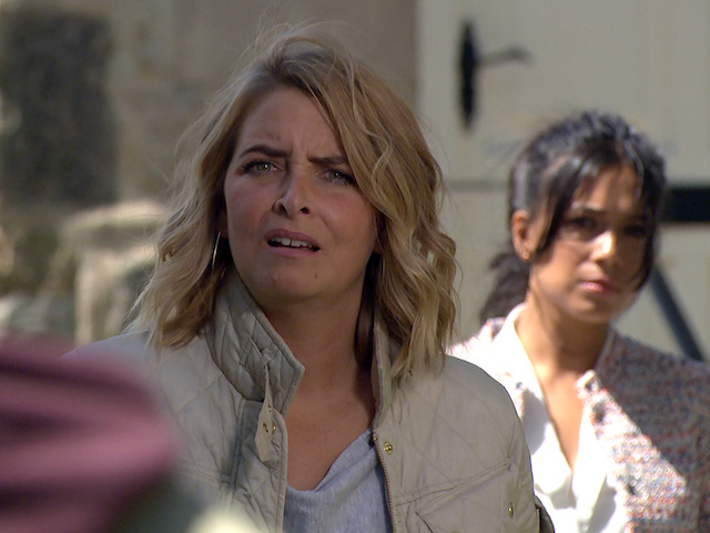 Charity, Kirin and Priya on Emmerdale on September 15, 2020