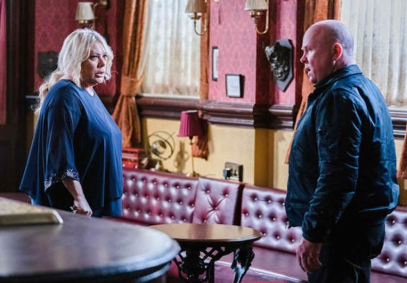 Sharon and Phil on EastEnders on January 19, 2021