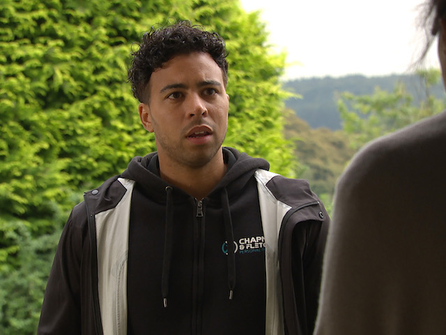 Aaron Anthony as Ellis Chapman on Emmerdale