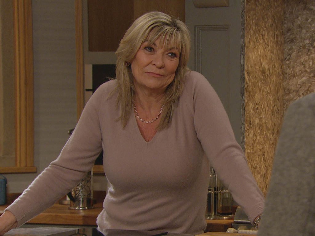 Claire King as Kim Tate on Emmerdale