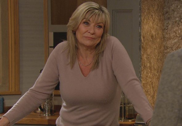 Claire King as Kim Tate on Emmerdale