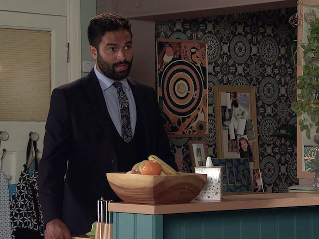 Imran on Coronation Street on October 2, 2020