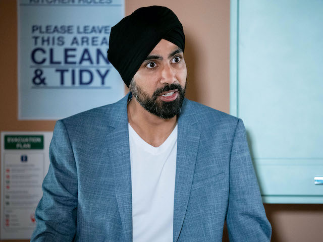 Kheerat on EastEnders on November 27, 2020