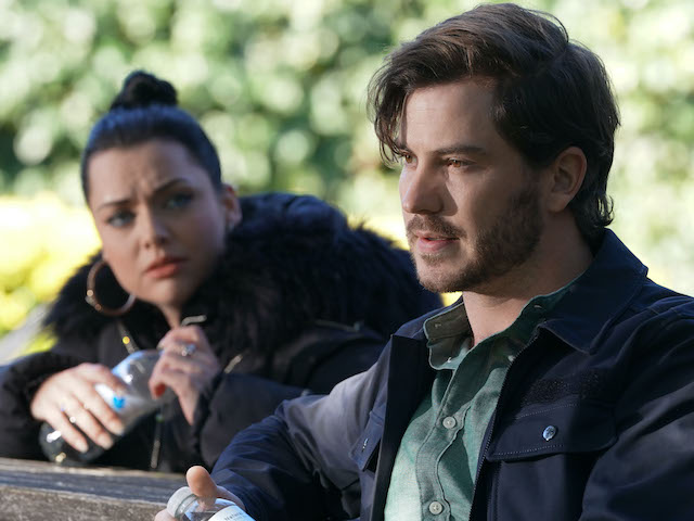 Whitney and Gray on EastEnders on November 23, 2020
