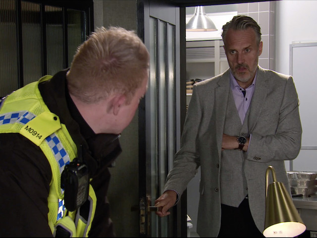Ray and Craig on Coronation Street on November 16, 2020