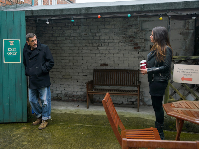 Peter and Carla on Coronation Street on November 25, 2020
