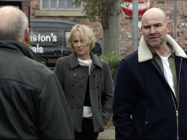 Geoff and Tim on Coronation Street on November 30, 2020