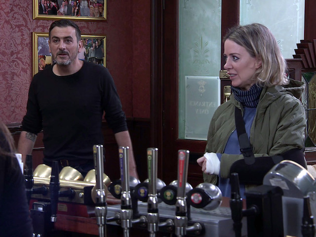 Abi, Peter, Carla and Kevin on Coronation Street on September 25, 2020
