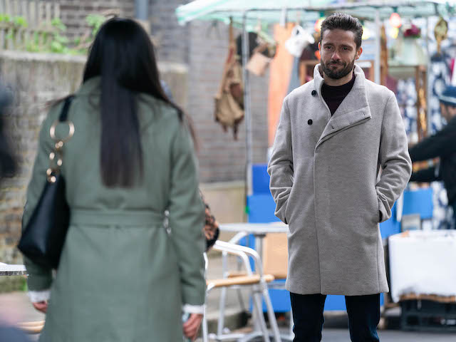 Chelsea and Caleb on EastEnders on January 25, 2021