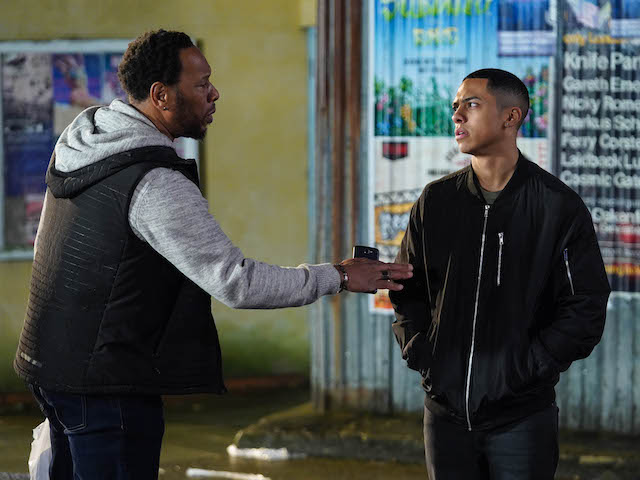 Keegan and Mitch on EastEnders on June 15, 2020