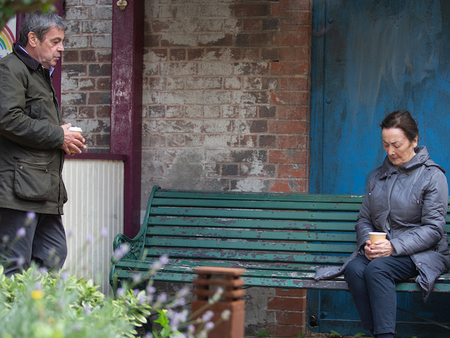 Margaret and Johnny on Coronation Street on October 28, 2020