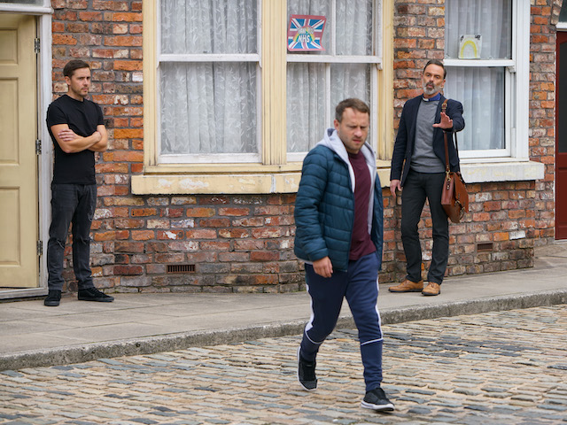 Todd and Paul on Coronation Street on October 19, 2020