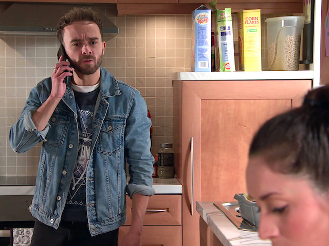 David and Shona on Coronation Street on October 12, 2020