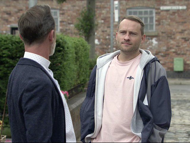 Paul and Billy on Coronation Street on August 19, 2020