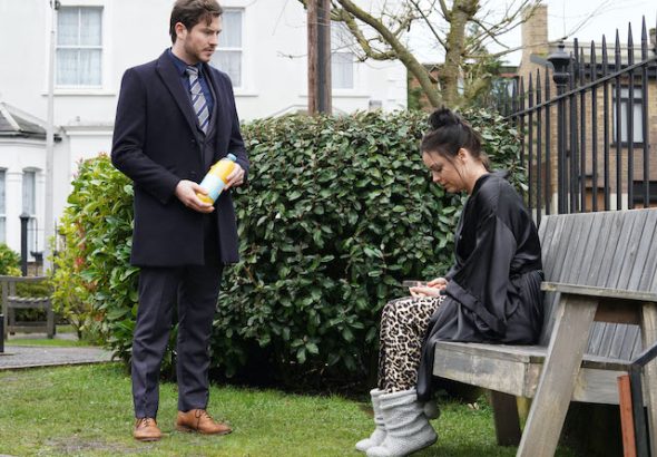 Gray and Whitney on EastEnders on June 8, 2020