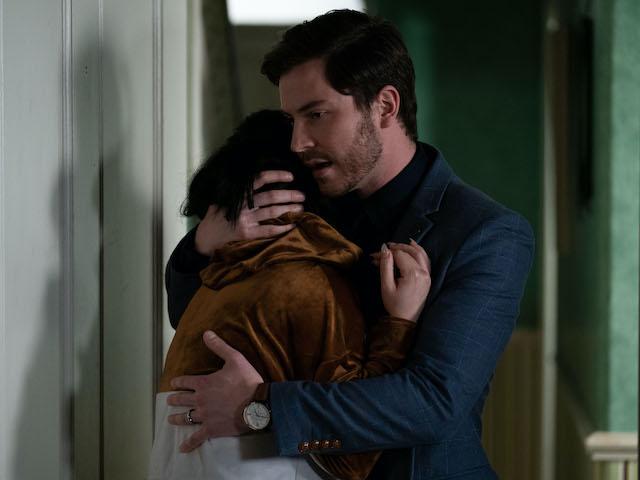 Whitney and Gray on EastEnders on June 9, 2020
