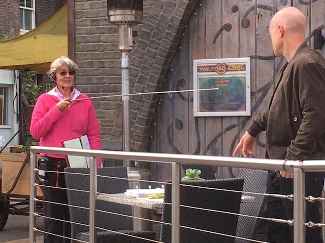 Jake Wood as Max filming EastEnders