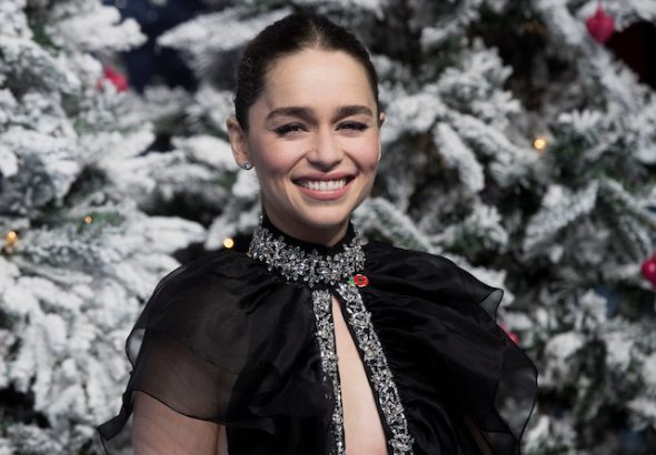 Emilia Clarke pictured on November 11, 2019