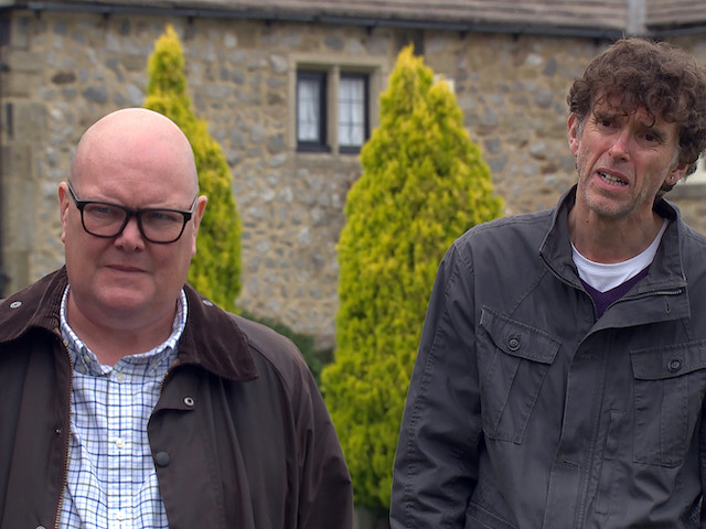 Belle, Paddy and Marlon on Emmerdale on September 7, 2020