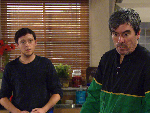 Cain, Moira and Matty on Emmerdale on July 27, 2020
