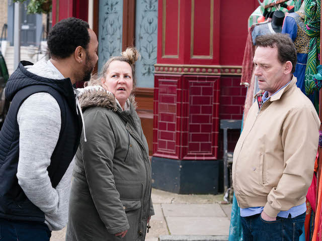 Mitch, Karen and Billy on EastEnders on June 16, 2020