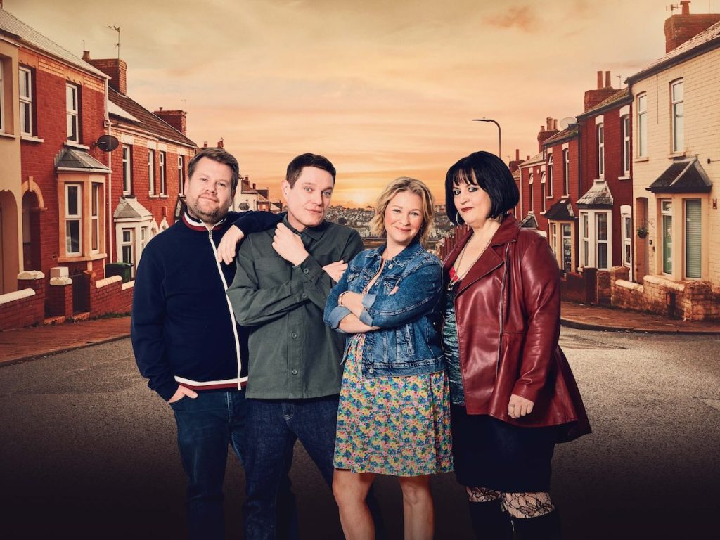 James Corden, Mathew Horne, Joanna Page and Ruth Jones in Gavin & Stacey