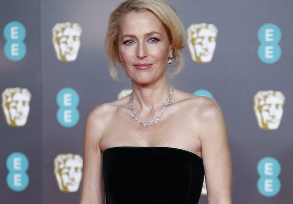 Gillian Anderson pictured on February 2, 2020