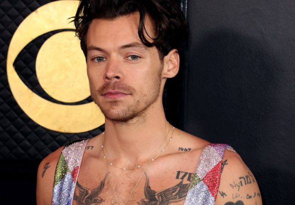Harry Styles attends the 65th Annual Grammy Awards in Los Angeles, California, U.S. on February 5, 2023.