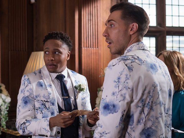 Scott and Mitchell on Hollyoaks on September 8, 2020
