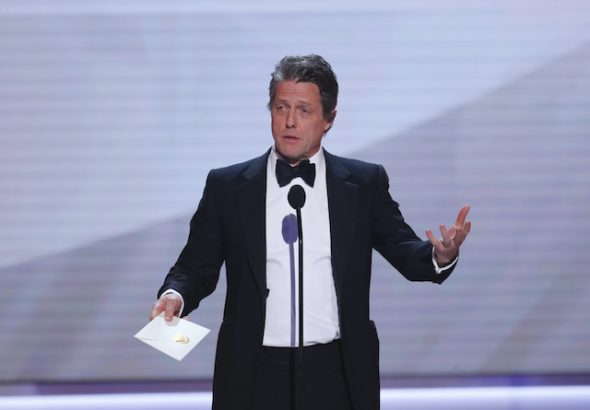 Hugh Grant pictured on January 27, 2019