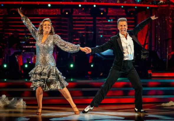 Jacqui Smith and Anton Du Beke on Strictly Come Dancing