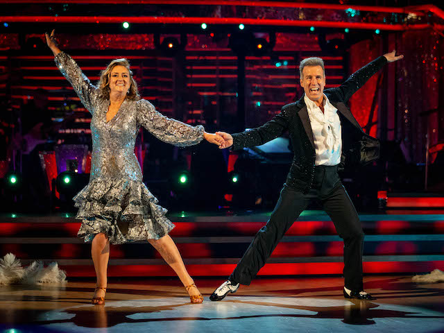 Jacqui Smith and Anton Du Beke on Strictly Come Dancing