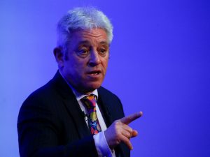 John Bercow pictured on March 10, 2020