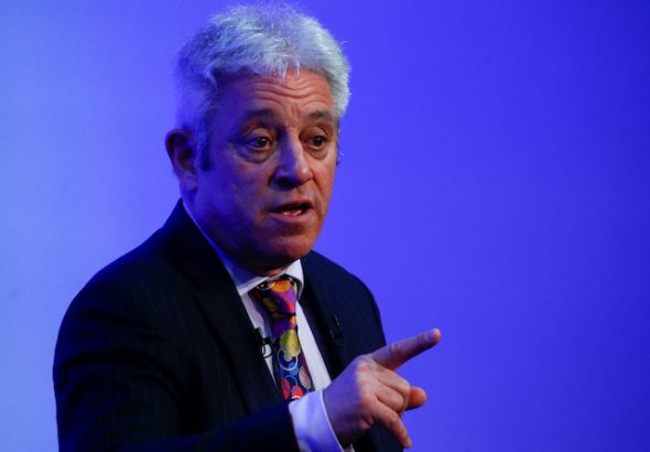 John Bercow pictured on March 10, 2020