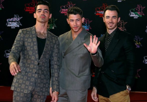 Jonas Brothers pictured on November 9, 2019